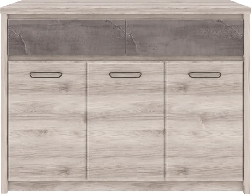 Komód 3D2S, nairobi gesztenye/onix, JESI NEW