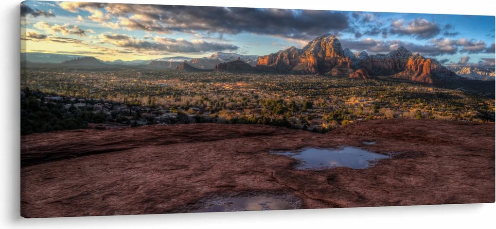 A hegyek képe (120x50 cm)