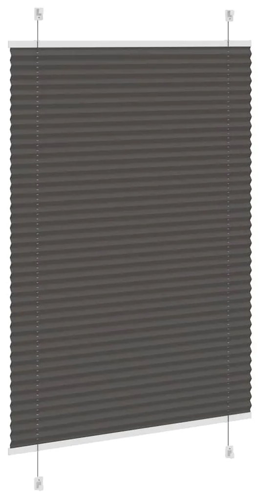 pliszírozott redőny fekete 95x150 cm szövetszélesség 94,4 cm