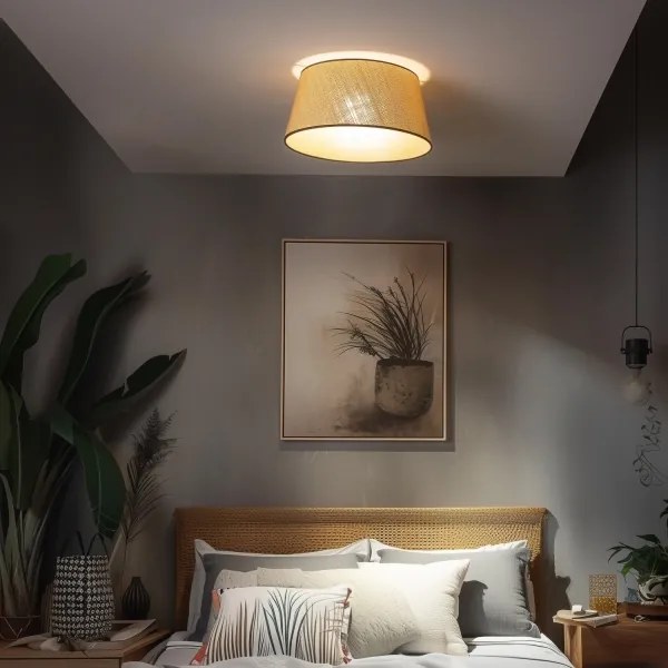 Brilagi - LED felületre szerelhető csillár CERIA, 1xE27/40W/230V, átmérő 50 cm, bézs