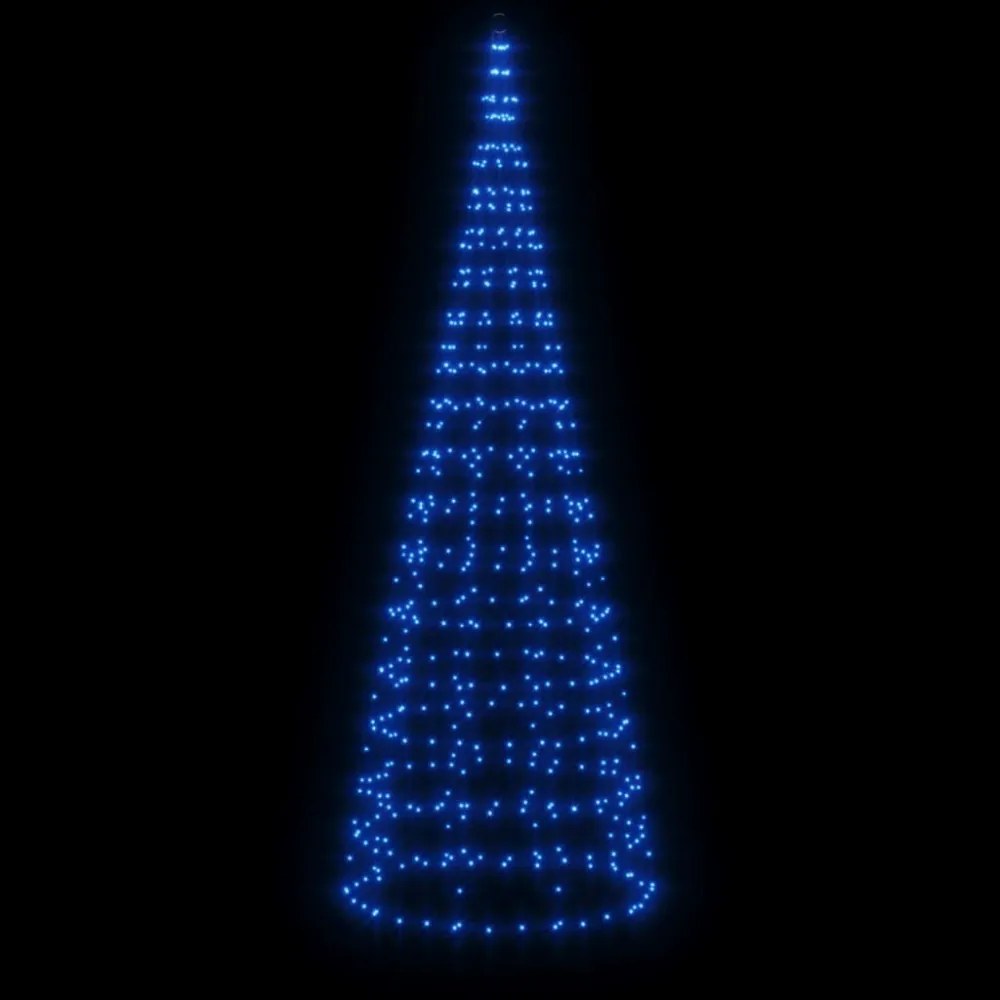 kék LED karácsonyfa zászlórúdra 550 LED 300 cm
