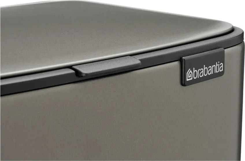 Szürke acél pedálos szemetes 12 l Bo – Brabantia