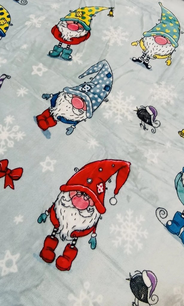 Karácsonyi Manók mikroplüss ágyneműhuzat 200x140cm+90x70cm TiaHome