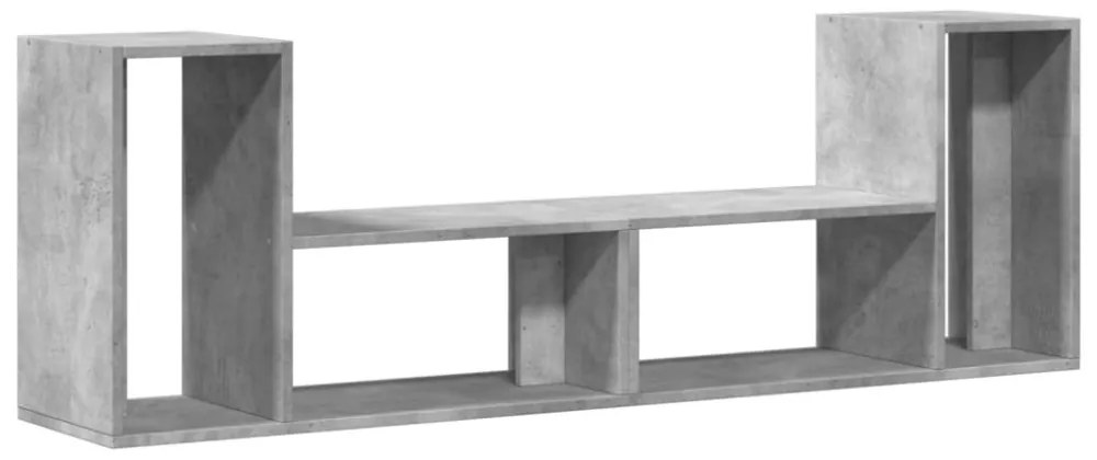 2 db betonszürke szerelt fa TV-szekrény 75 x 30 x 50 cm