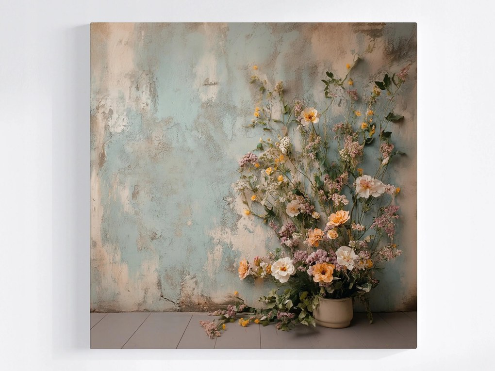 Canvas Vászonkép Kompozíció Virágok Fal Shabby Chic Boho 40x40