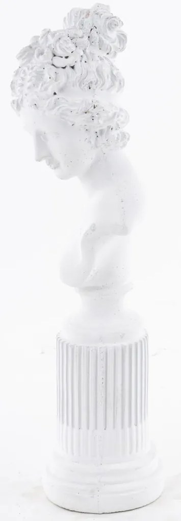 Szobor Dekorfigura Dekoratív cement Fehér 36x11x9cm