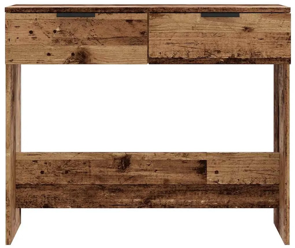 konzolasztal Régi fa 90x36x75 cm Gépelt fa