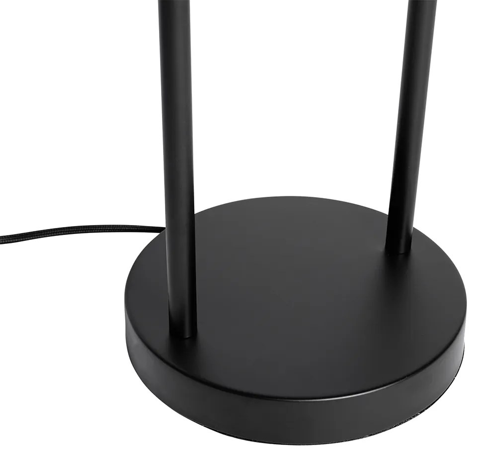 Modern asztali lámpa fekete füstüveggel - Stavelot