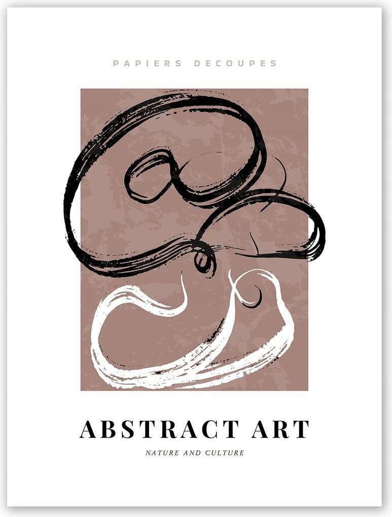 Boho absztrakt bronz Poszter B2 50x70cm #T32