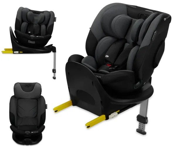 KINDERKRAFT SELECT - I-FIX autósülés (40-150 cm) grafit fekete