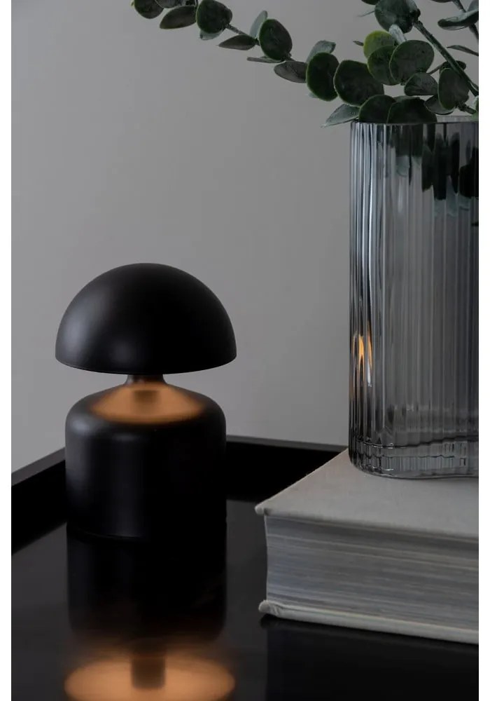 Fekete LED asztali lámpa (magasság 15 cm) Impetu – Leitmotiv