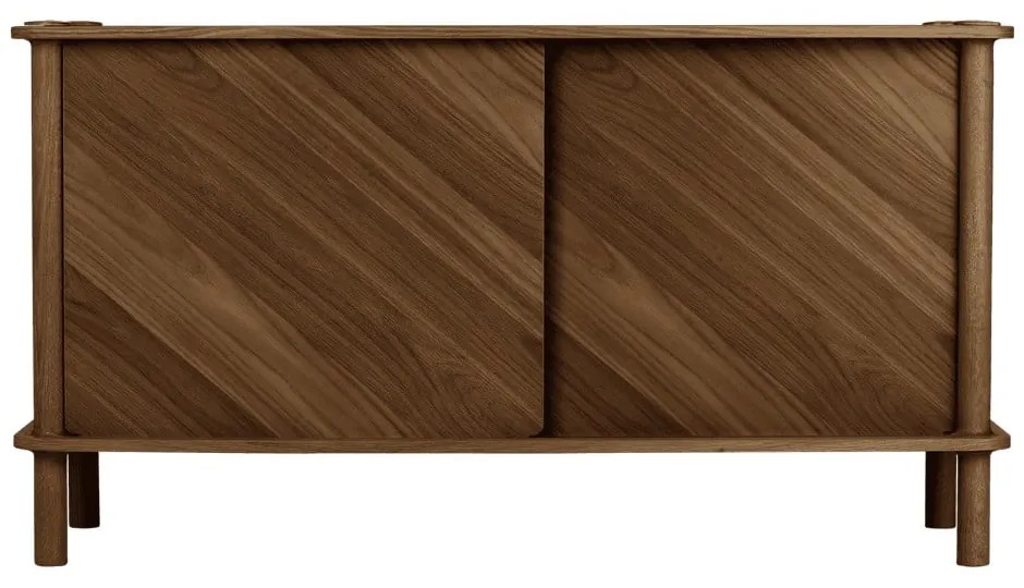 Barna tölgyfa komód tolóajtóval 135x73,5x48 cm Italic – UMAGE