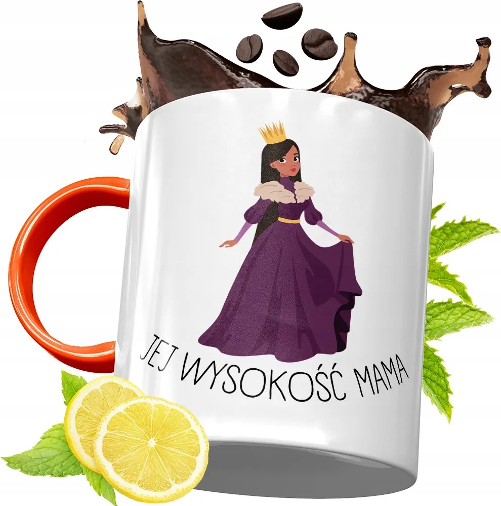 Narancssárga Bögre Anyák Napjára Ajándék fényképes nyomattal