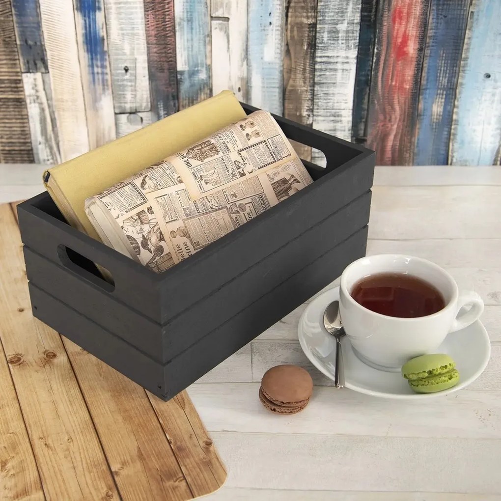 Orion fadoboz, antracit, 26 x 16 x 11cm, S