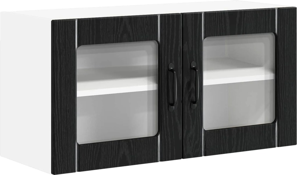 vidaXL Konyhaszekrény Fekete tölgy 80 x 31 x 40 cm Faanyag