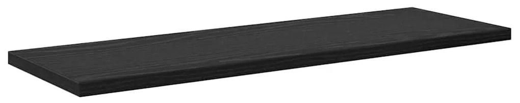 Polcos könyvespolc 4 pcs Fekete 60 x 20 x 1.5 cm Faanyag