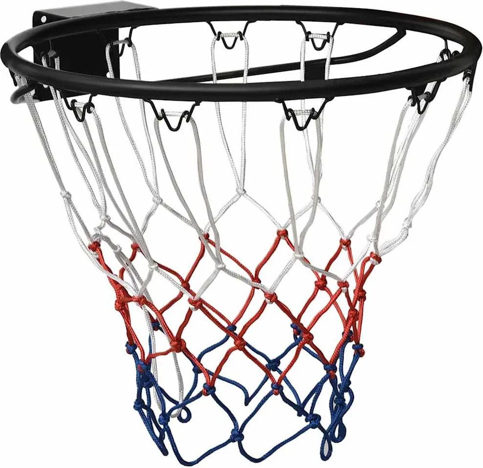 vidaXL fekete acél kosárlabda gyűrű 45 cm