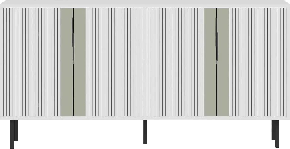 Caresa komód, fehér, 150 cm