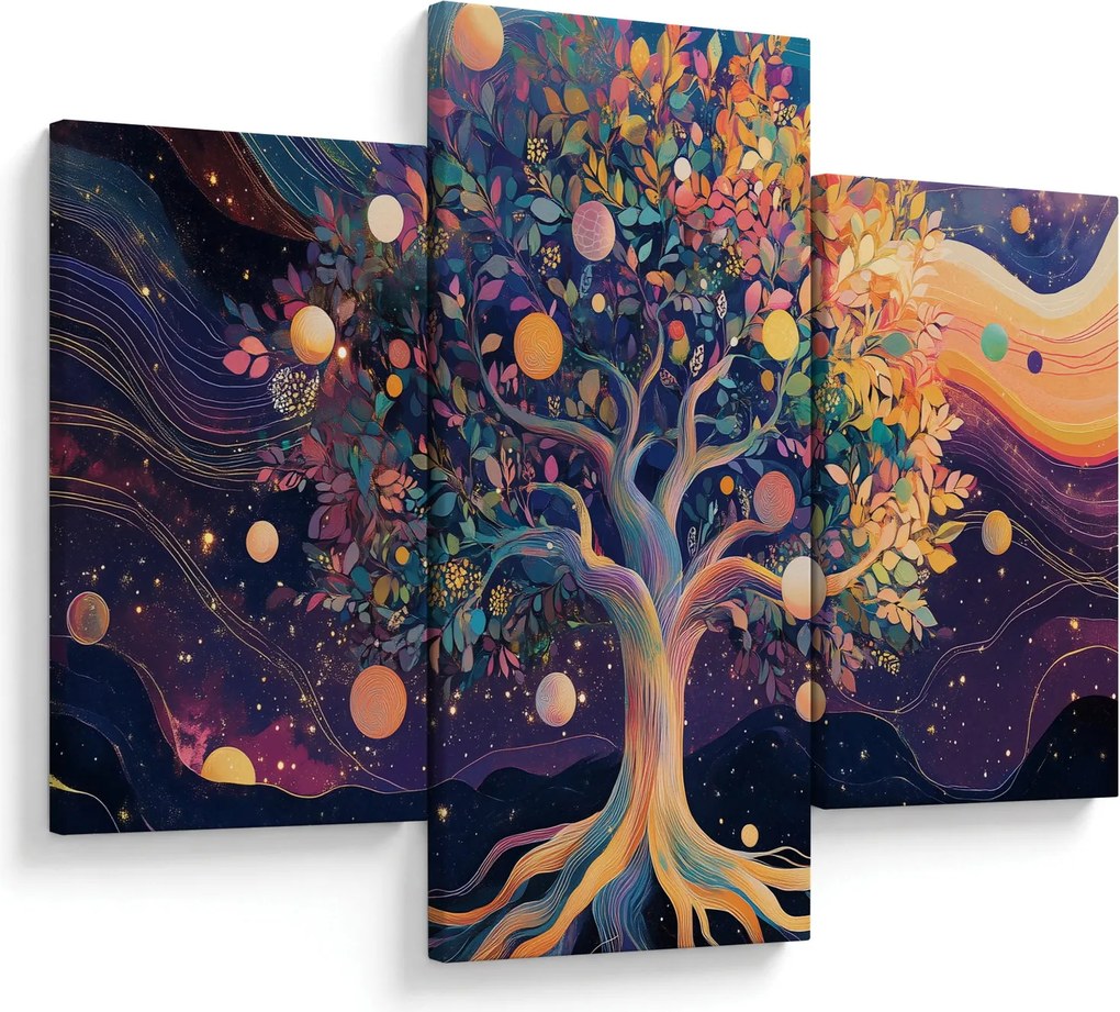 Kép – Lila fa tele energiával (90x60 cm)
