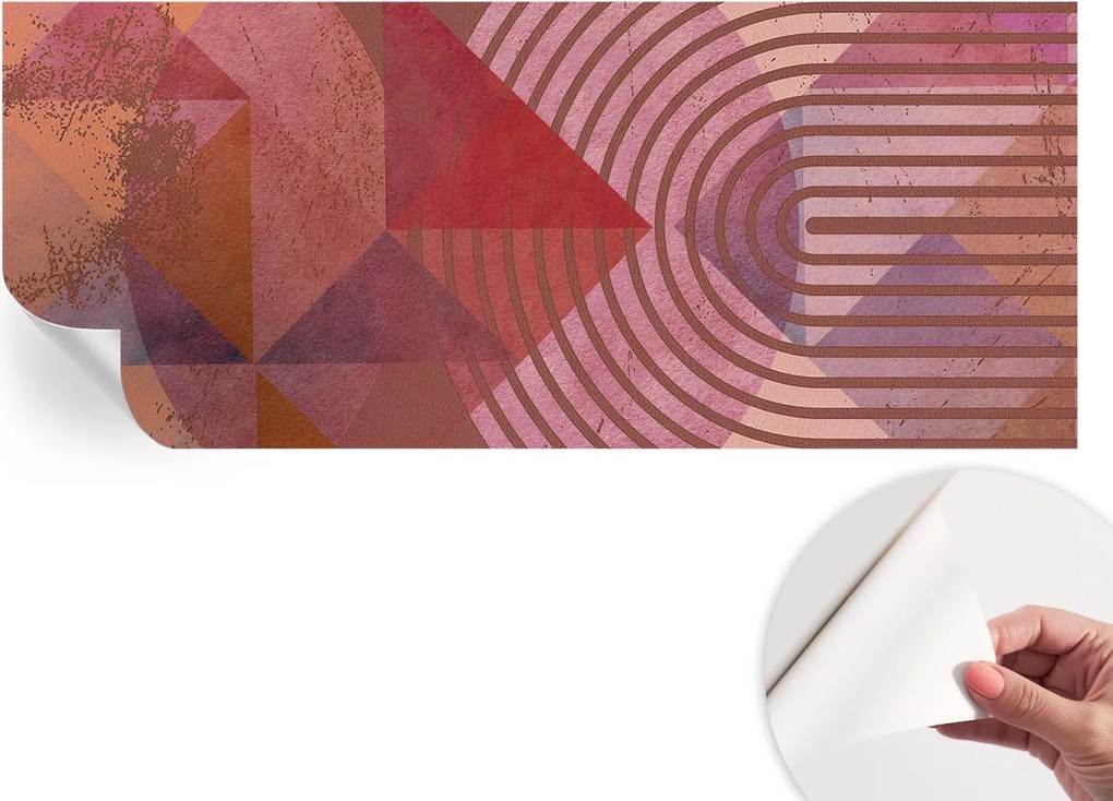 Design fali fotótapéta öntapadós absztrakt formák 250x104