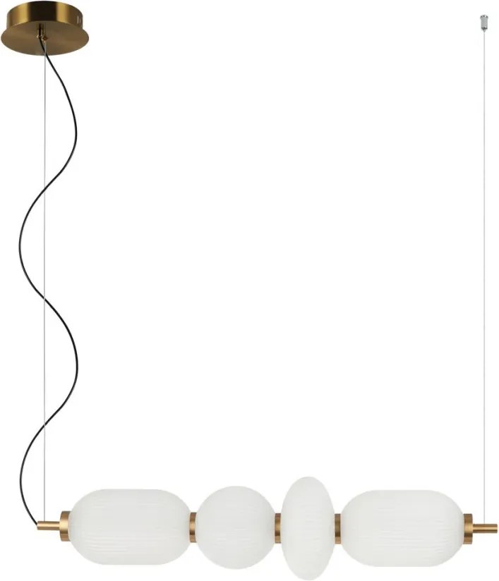 ITALUX PND-8545-4H-AB-WH NICO Modern Led Függesztett Lámpa Fehér, Fekete, Arany LED IP20