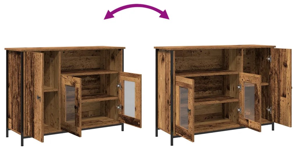 Old Wood Fotel 100x35x75 cm Műszaki Fa