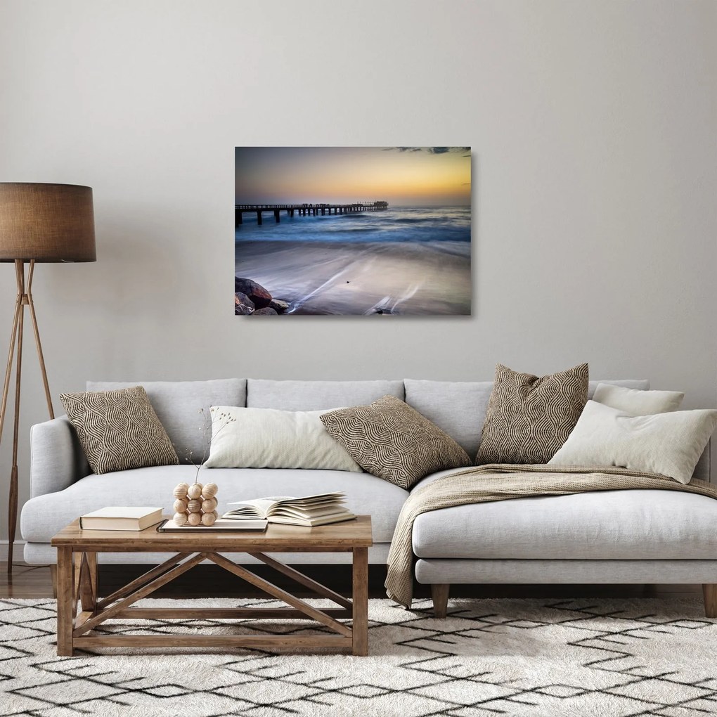 Namíbia kikötő képe (üvegen) (70x50 cm)
