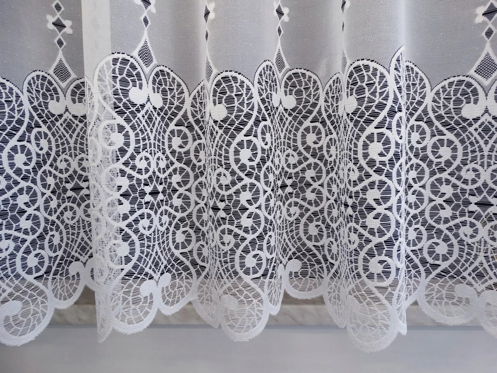 Mg Függöny jacquard 306584 Fehér 350x250cm készre varrt M