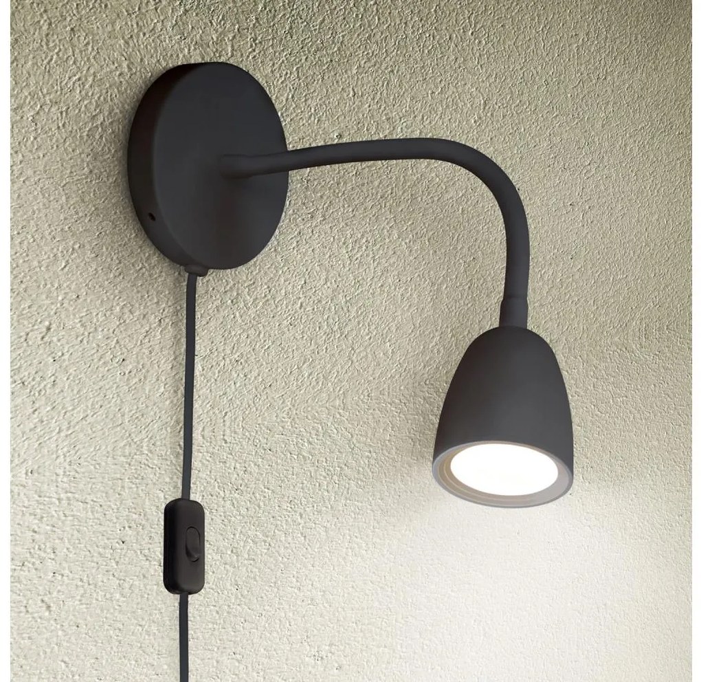Solight Solight WO54-B - LED Dimmelhető fali kislámpa LED/4W/230V fekete SL1608