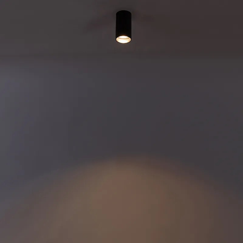 Okos, modern spotlámpa fekete színben, WiFi GU10-zel - Tuba