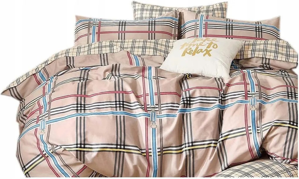 Ágyneműhuzat 200x220 Kétoldalas Szatén 100%Pamut 9367