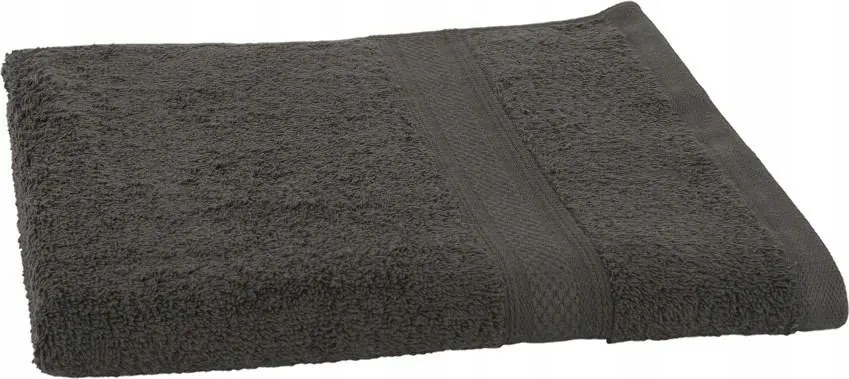 Törölköző 50x100 antracit frottír 500g/m2