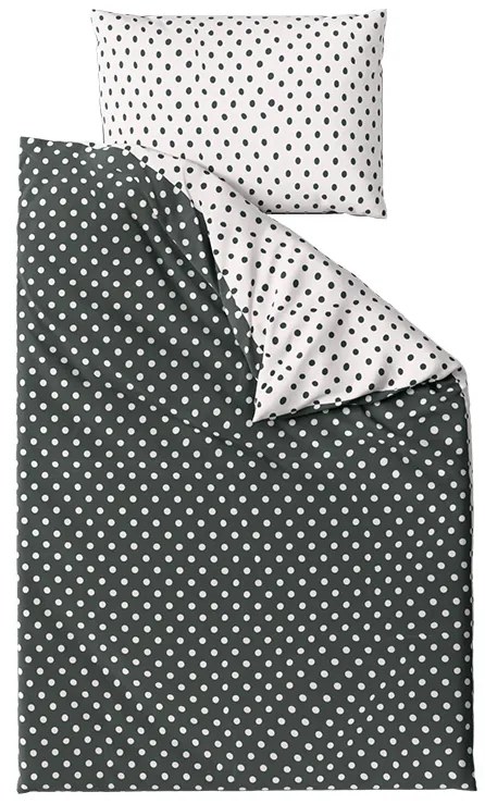 Pamut ágynemű COLAM GREY szürke hotelzsebbel Ágyneműhuzat mérete: 70 x 90 cm | 140 x 200 cm