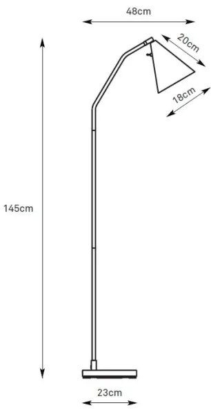 Markslöjd 108890 - LED dimmelhető állólámpa FUNIL LED/4,9W/230V bézs