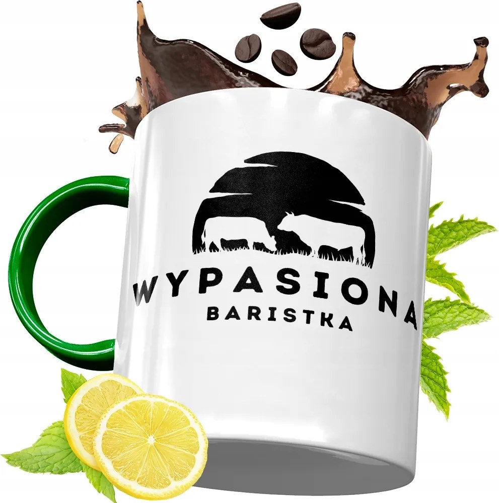 Zöld Bögre Baristáknak Születésnapi Ajándék fényképes nyomtatással