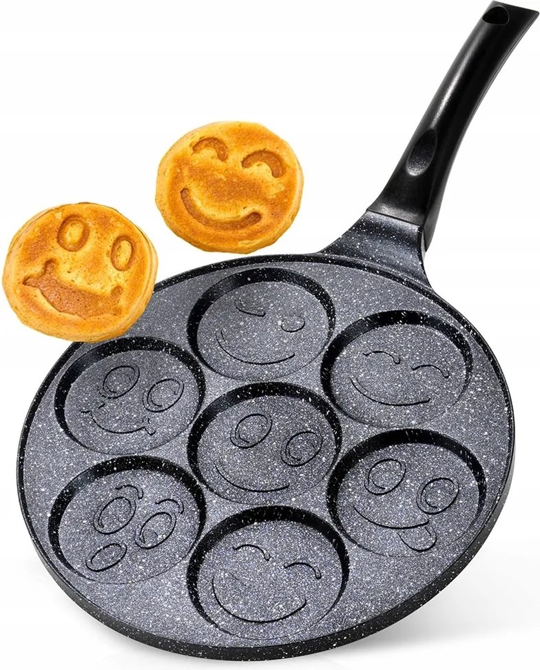 Gránit Serpenyő Tojás Ültetett Tojás Pogácsa Palacsinta Pancakes