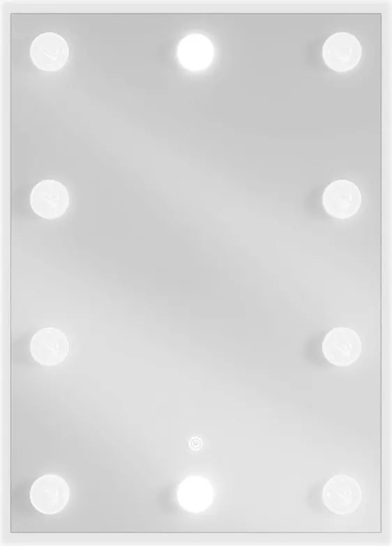 Mexen Dona megvilágított fürdőszobai tükör 50 x 70 cm, LED 6000K, páramentes - 9818-050-070-611-00