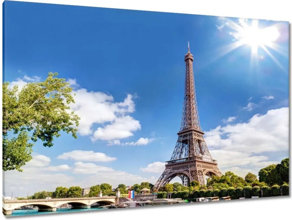 Festmények 120x80 Eiffel-torony Párizsban