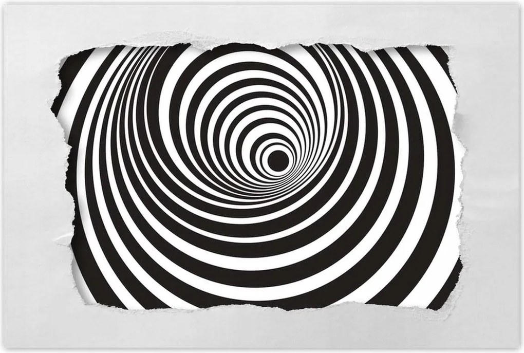 Poszterek 60x40 Alagút 3D hatás Csíkok