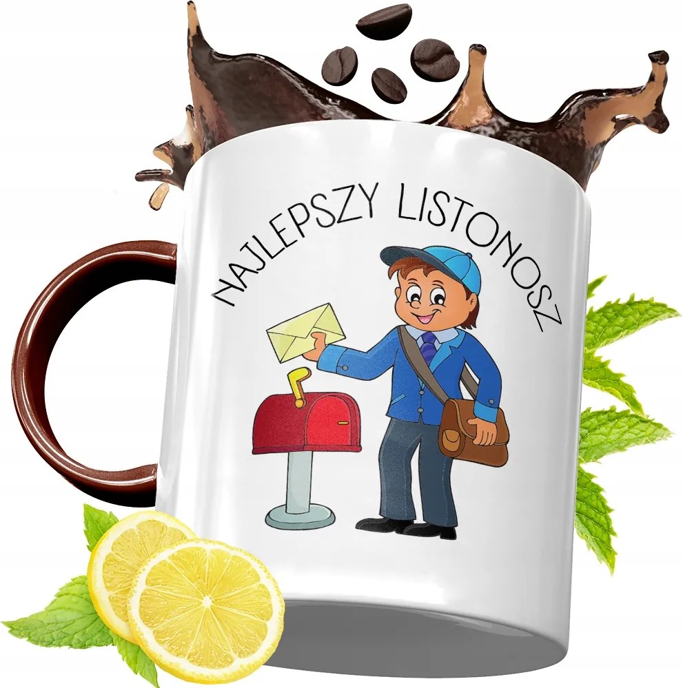 Bordó Bögre Postásnak Születésnapra Ajándék fényképes nyomattal