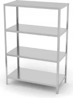 Hendi Tárolószekrény 4 teljes polccal csavarozott, 1200x500x(H)1800 mm