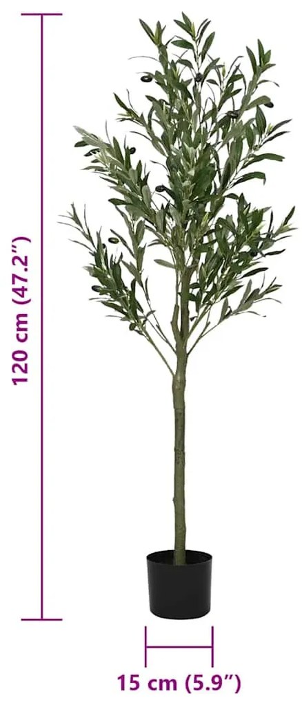 zöld mesterséges olajfa 450 levél 120 cm