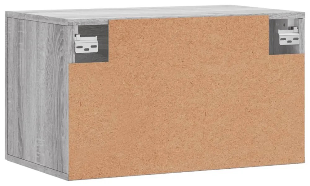 vidaXL szürke sonoma színű szerelt fa faliszekrény 60 x 36,5 x 35 cm