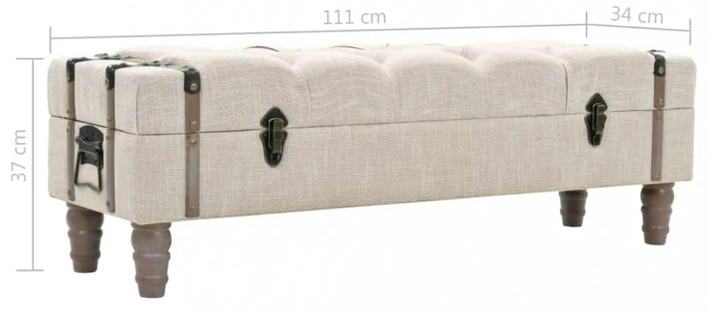 tömör fa és acél tárolópad 111 x 34 x 37 cm