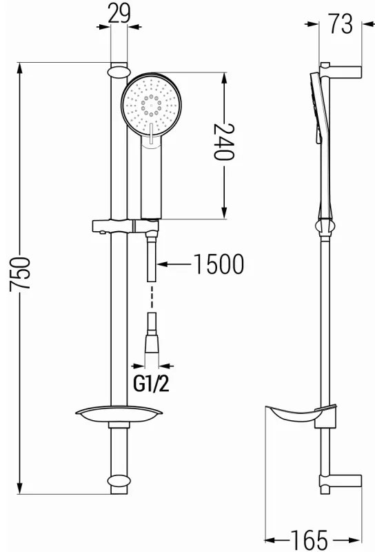 Mexen DB40, Tolózuhanygarnitúra, fekete - 7785404584-70
