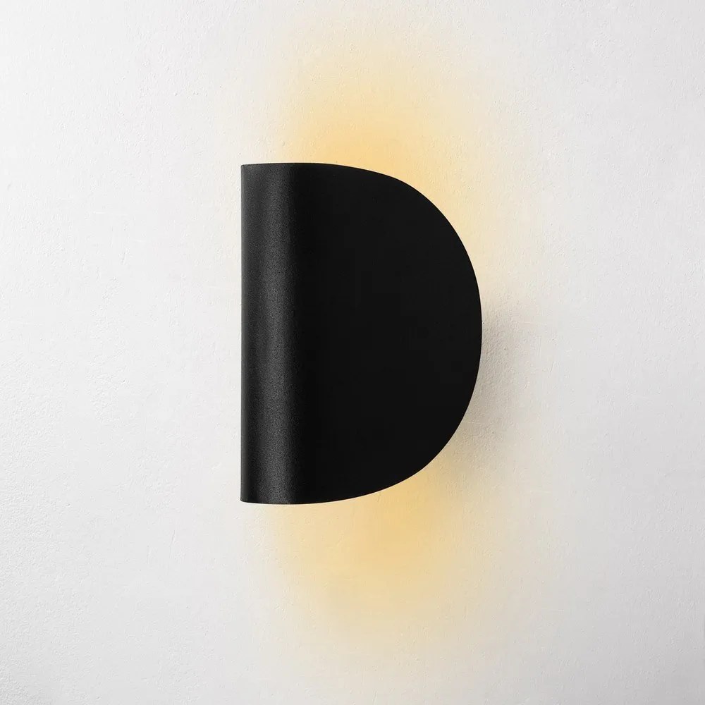 Fekete LED fali lámpa Heybe – Opviq lights