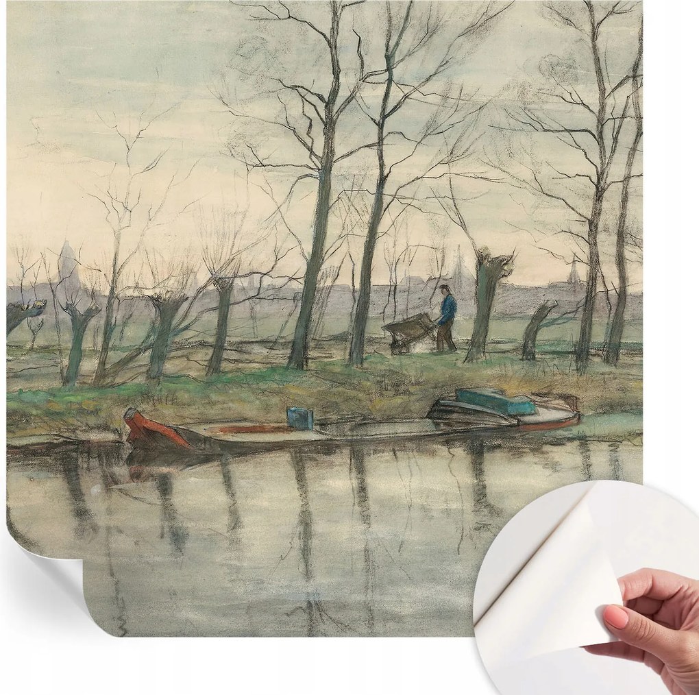 Dekoratív öntapadós fotótapéta Hálószobába Téli táj 250x250