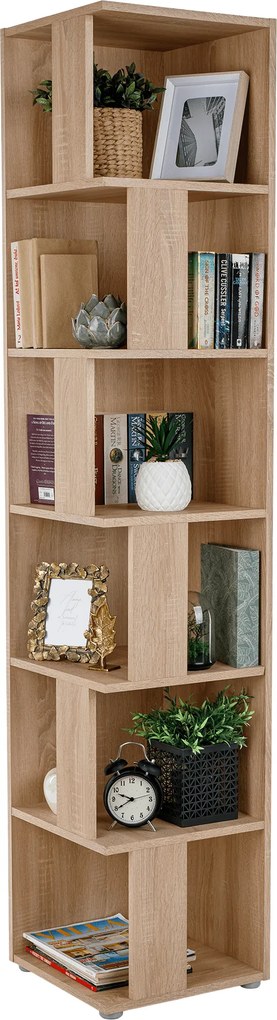 Sarok polc, sonoma tölgy, KORIND