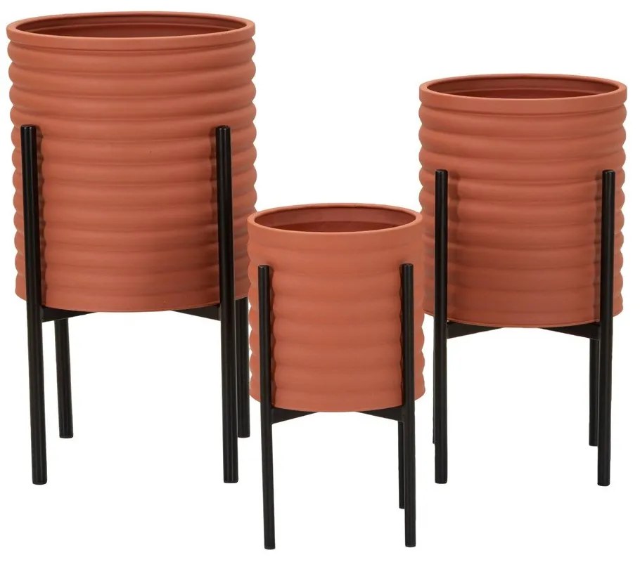 Fém kaspó szett 3 db-os ø 36 cm Milly – Mauro Ferretti