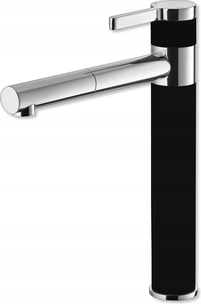 Mosdó Csaptelep fekete Magas Fürdőszobai Álló Csaptelep